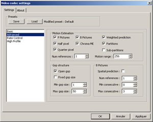 Encoding parameters fine tuning