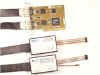 MIRAGE-P510D dual-channel emulator for PCI-bus with MPSD and JTAG pods attached